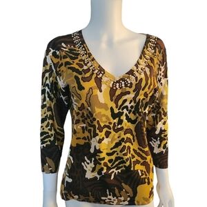 CPD & Co. Animal Print Sweater M